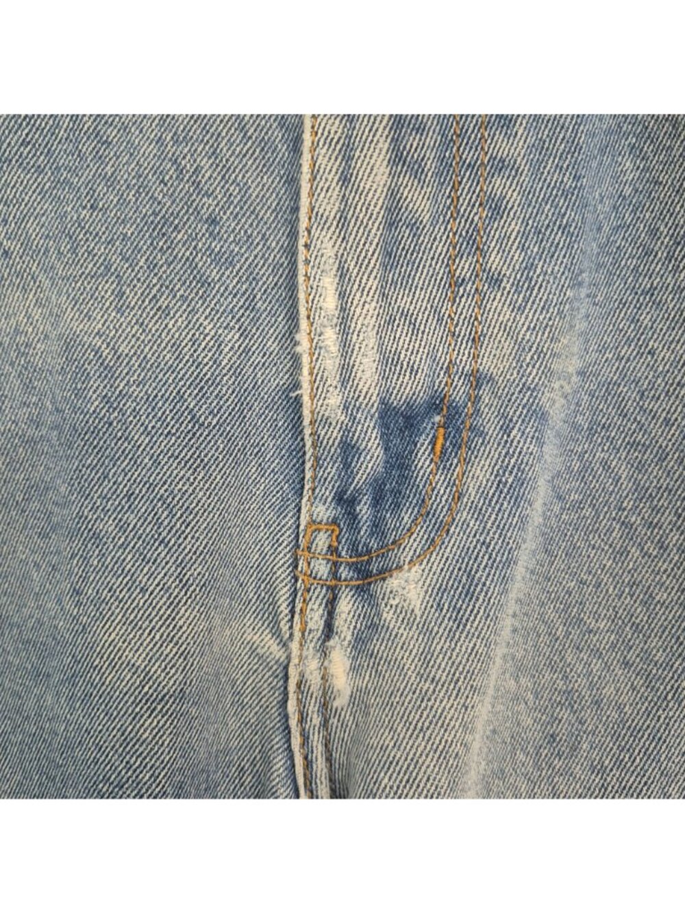 Blue Mountain Mens Relaxed Fit Light Wash Denim Jeans Size 40/32 - Picture 5 of 11